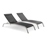 Modway Savannah Outdoor Patio Mesh Chaise Lounge Set of 2