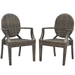 Modway Casper Outdoor Patio Dining Armchair Set of 2