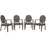 Modway Casper Outdoor Patio Dining Armchair Set of 4