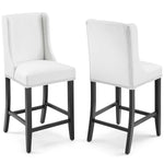 Modway Baron Counter Stool Faux Leather Set of 2