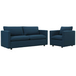 Modway Activate Upholstered Fabric Sofa and Armchair Set