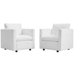 Modway Activate Upholstered Fabric Armchair Set of 2