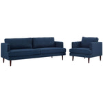 Modway Agile Upholstered Fabric Sofa and Armchair Set