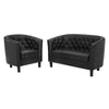 Modway Prospect Upholstered Vinyl Loveseat and Armchair Set