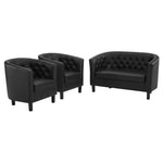 Modway Prospect 3 Piece Upholstered Vinyl Set