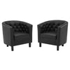 Modway Prospect Upholstered Vinyl Armchair Set of 2