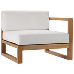 Modway Upland Outdoor Patio Teak Wood Right-Arm Chair