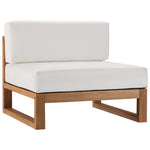 Modway Upland Outdoor Patio Teak Wood Armless Chair