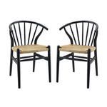 Modway Flourish Spindle Wood Dining Side Chair Set of 2