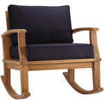 Modway Marina Outdoor Patio Teak Rocking Chair