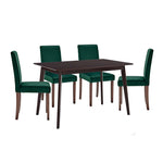 Modway Prosper 5 Piece Upholstered Velvet Dining Set