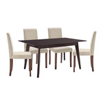 Modway Prosper 5 Piece Upholstered Fabric Dining Set