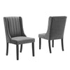 Modway Renew Parsons Performance Velvet Dining Side Chairs - Set of 2