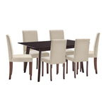 Modway Prosper 7 Piece Upholstered Fabric Dining Set