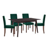 Modway Prosper 5 Piece Upholstered Velvet Dining Set