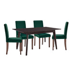 Modway Prosper 5 Piece Upholstered Velvet Dining Set