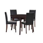 Modway Prosper 5 Piece Faux Leather Dining Set