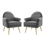 Modway Revive Armchair Performance Velvet Set of 2