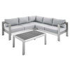 Modway EEI-4314 Shore Sunbrella Fabric 4 Piece Sectional Sofa Set