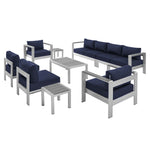 Modway EEI-4320 Shore Sunbrella Fabric 9 Piece Sectional Sofa Set