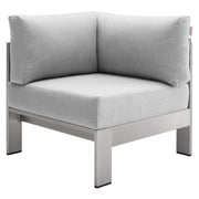 Modway EEI-4321 Shore Sunbrella Fabric 8 Piece Sectional Sofa Set