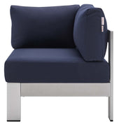 Modway EEI-4321 Shore Sunbrella Fabric 8 Piece Sectional Sofa Set