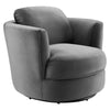 Modway Pirouette Performance Velvet Swivel Armchair
