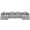 Modway EEI-4383 Saybrook Outdoor Patio Upholstered 6-Piece Sectional Sofa