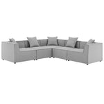 Modway EEI-4384 Saybrook Outdoor Patio Upholstered 5-Piece Sectional Sofa