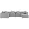 Modway EEI-4386 Saybrook Outdoor Patio Upholstered 6-Piece Sectional Sofa