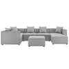 Modway EEI-4387 Saybrook Outdoor Patio Upholstered 7-Piece Sectional Sofa