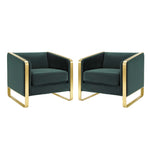 Modway Visualize Armchair Performance Velvet Set of 2