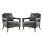 Modway Premise Armchair Performance Velvet Set of 2