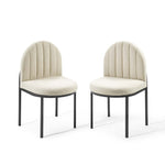 Modway Isla Dining Side Chair Upholstered Fabric Set of 2
