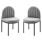 Modway Isla Dining Side Chair Upholstered Fabric Set of 2