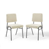 Modway Craft Dining Side Chair Upholstered Fabric Set of 2