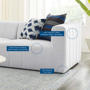 Modway EEI-4514 Bartlett Upholstered Fabric 3-Piece Sofa