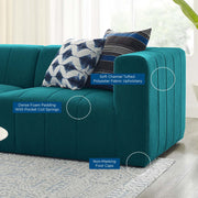 Modway EEI-4514 Bartlett Upholstered Fabric 3-Piece Sofa