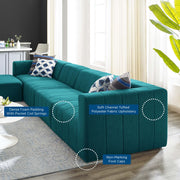 Modway EEI-4520 Bartlett Upholstered Fabric 5-Piece Sectional Sofa