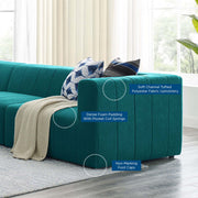 Modway EEI-4531 Bartlett Upholstered Fabric 5-Piece Sectional Sofa