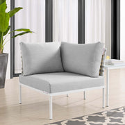 Modway EEI-4537 Harmony Sunbrella Basket Outdoor Aluminum Corner Chair