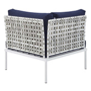 Modway EEI-4537 Harmony Sunbrella Basket Outdoor Aluminum Corner Chair