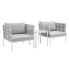 Modway EEI-4684 Harmony Basket Weave Patio Aluminum Seating Set