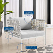 Modway EEI-4684 Harmony Basket Weave Patio Aluminum Seating Set