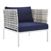 Modway EEI-4684 Harmony Basket Weave Patio Aluminum Seating Set