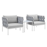 Modway EEI-4687 Harmony Sunbrella Outdoor Patio Aluminum Seating Set
