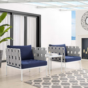 Modway EEI-4687 Harmony Sunbrella Outdoor Patio Aluminum Seating Set