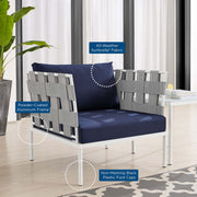 Modway EEI-4687 Harmony Sunbrella Outdoor Patio Aluminum Seating Set