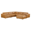 Modway Restore 6-Piece Vegan Leather Sectional Sofa