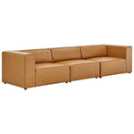 Modway EEI-4789 Mingle Vegan Leather 3-Piece Sectional Sofa